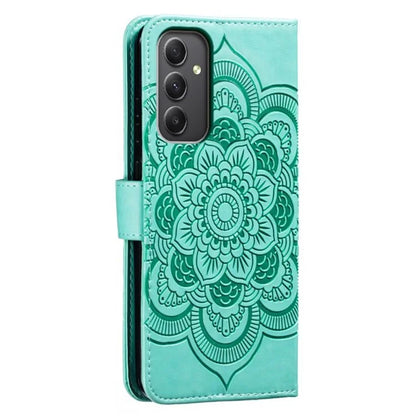 For Samsung Galaxy A15 4G / 5G Case PU Leather Mandala Imprinted Design Wallet Phone Cover