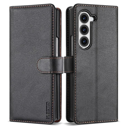 N.BEKUS CSJ-001 For Samsung Galaxy Z Fold6 5G Stand Case PU Leather Wallet Phone Cover