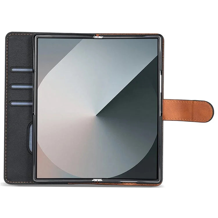N.BEKUS CSJ-001 For Samsung Galaxy Z Fold6 5G Stand Case PU Leather Wallet Phone Cover