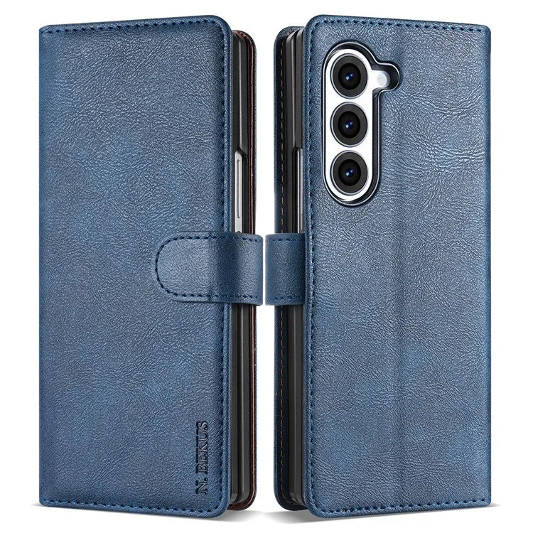 N.BEKUS CSJ-001 For Samsung Galaxy Z Fold6 5G Stand Case PU Leather Wallet Phone Cover