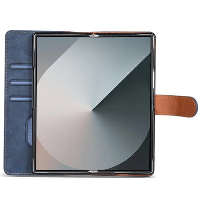 N.BEKUS CSJ-001 For Samsung Galaxy Z Fold6 5G Stand Case PU Leather Wallet Phone Cover