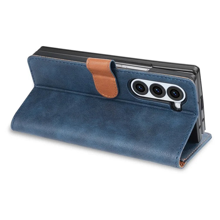 N.BEKUS CSJ-001 For Samsung Galaxy Z Fold6 5G Stand Case PU Leather Wallet Phone Cover