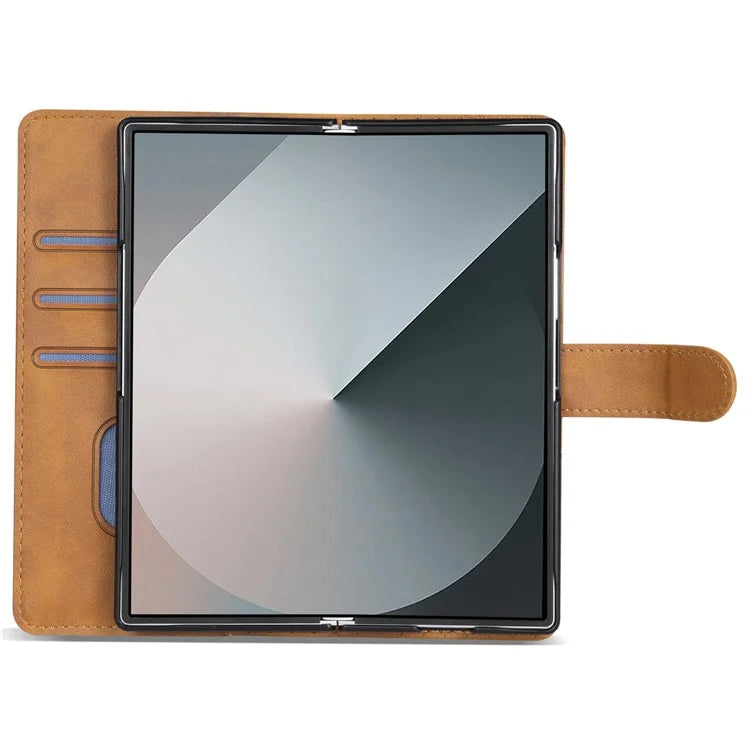 N.BEKUS CSJ-001 For Samsung Galaxy Z Fold6 5G Stand Case PU Leather Wallet Phone Cover