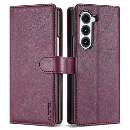 N.BEKUS CSJ-001 For Samsung Galaxy Z Fold6 5G Stand Case PU Leather Wallet Phone Cover