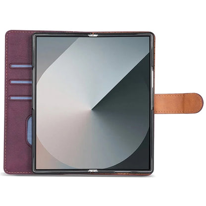 N.BEKUS CSJ-001 For Samsung Galaxy Z Fold6 5G Stand Case PU Leather Wallet Phone Cover