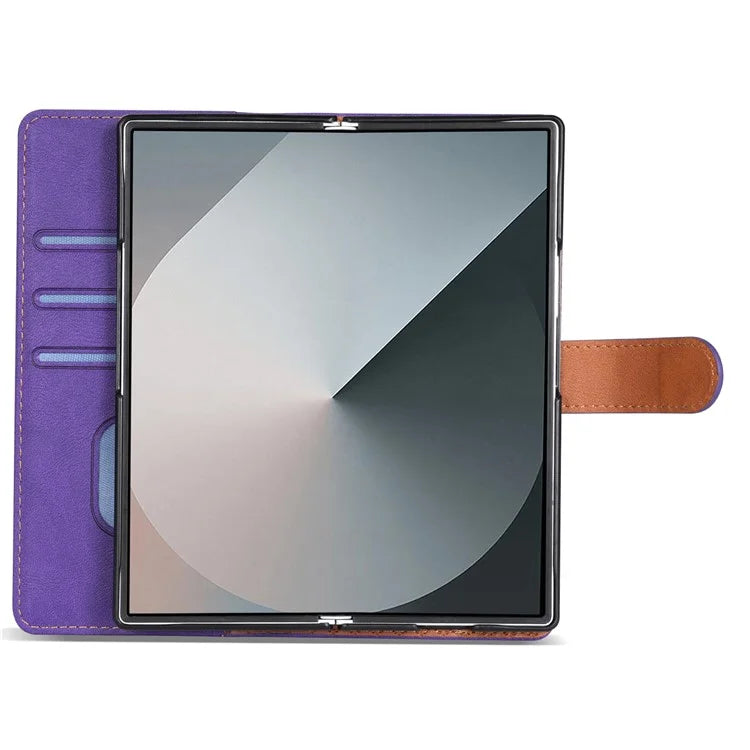 N.BEKUS CSJ-001 For Samsung Galaxy Z Fold6 5G Stand Case PU Leather Wallet Phone Cover