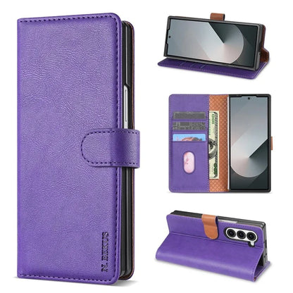 N.BEKUS CSJ-001 For Samsung Galaxy Z Fold6 5G Stand Case PU Leather Wallet Phone Cover