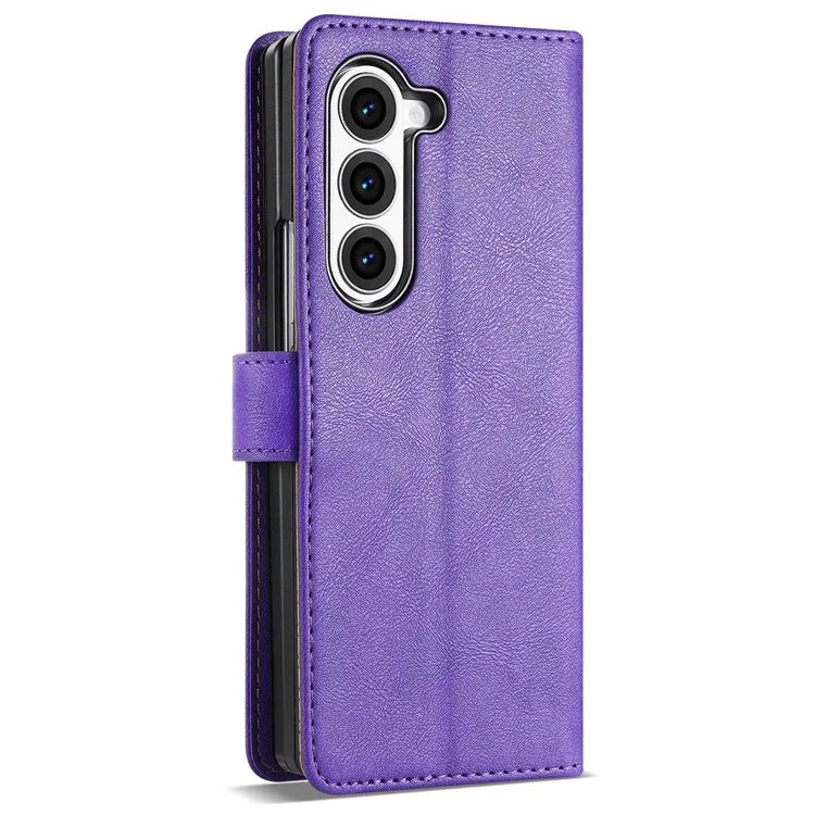N.BEKUS CSJ-001 For Samsung Galaxy Z Fold6 5G Stand Case PU Leather Wallet Phone Cover
