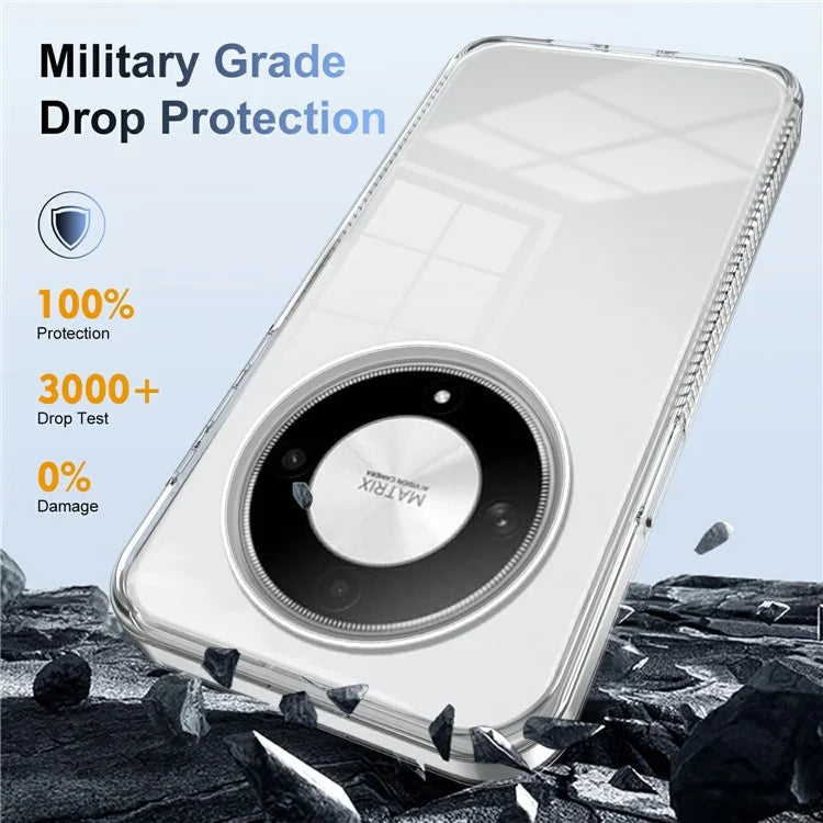 For Honor Magic6 Lite 5G Clear Phone Case TPU PC Anti-Slip Drop-Proof Back Cover