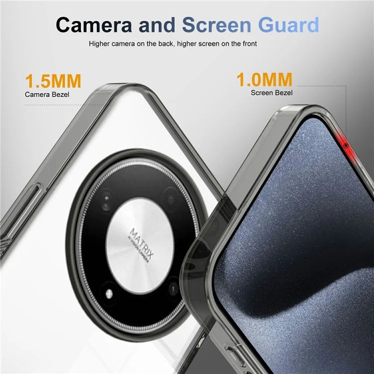 For Honor Magic6 Lite 5G Clear Phone Case TPU PC Anti-Slip Drop-Proof Back Cover