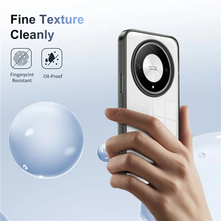 For Honor Magic6 Lite 5G Clear Phone Case TPU PC Anti-Slip Drop-Proof Back Cover