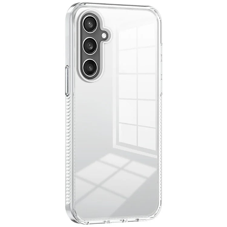 For Samsung Galaxy S24+ Clear Phone Case TPU PC Anti-Slip Drop-Proof Back Cover