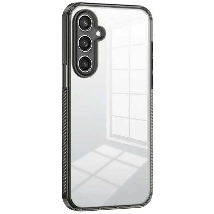 For Samsung Galaxy S24+ Clear Phone Case TPU PC Anti-Slip Drop-Proof Back Cover