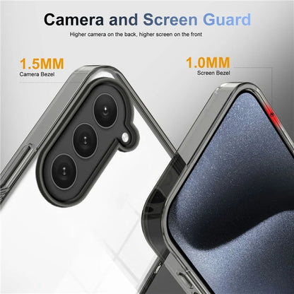 For Samsung Galaxy S23 Clear Phone Case TPU PC Anti-Slip Drop-Proof Back Cover