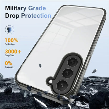 For Samsung Galaxy S23 Clear Phone Case TPU PC Anti-Slip Drop-Proof Back Cover