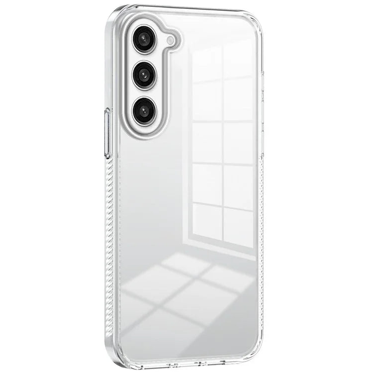 For Samsung Galaxy S23+ Clear Phone Case TPU PC Anti-Slip Drop-Proof Back Cover