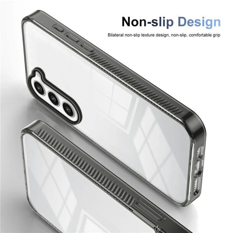 For Samsung Galaxy S23+ Clear Phone Case TPU PC Anti-Slip Drop-Proof Back Cover