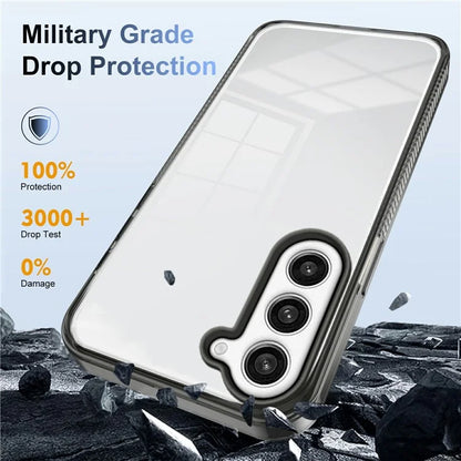For Samsung Galaxy S23+ Clear Phone Case TPU PC Anti-Slip Drop-Proof Back Cover
