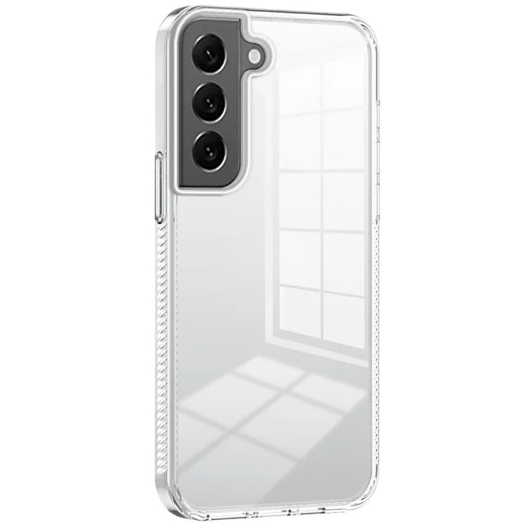 For 	Samsung Galaxy S22+ 5G Clear Phone Case TPU PC Anti-Slip Drop-Proof Back Cover