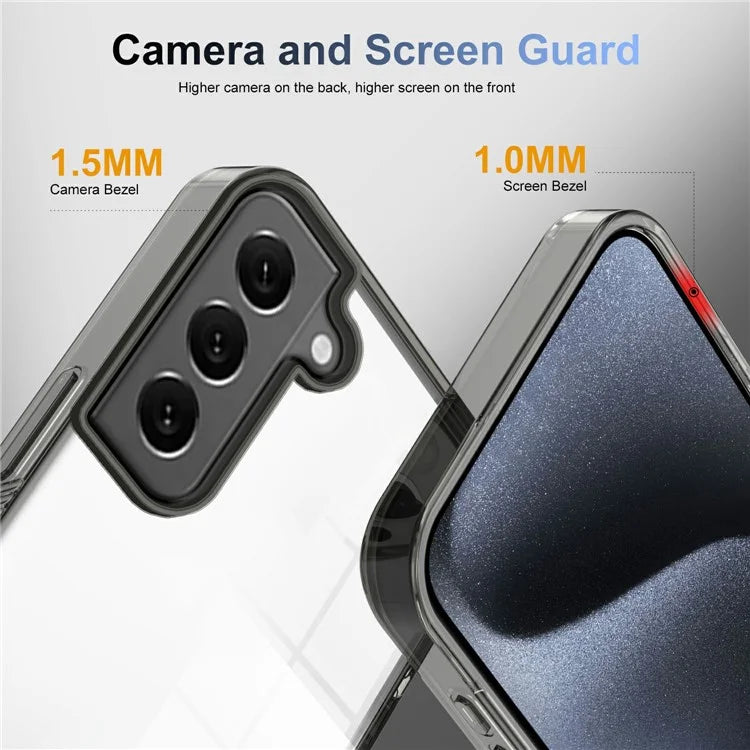 For 	Samsung Galaxy S22+ 5G Clear Phone Case TPU PC Anti-Slip Drop-Proof Back Cover