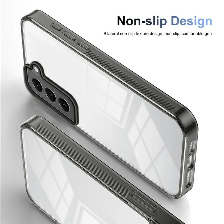 For 	Samsung Galaxy S22+ 5G Clear Phone Case TPU PC Anti-Slip Drop-Proof Back Cover