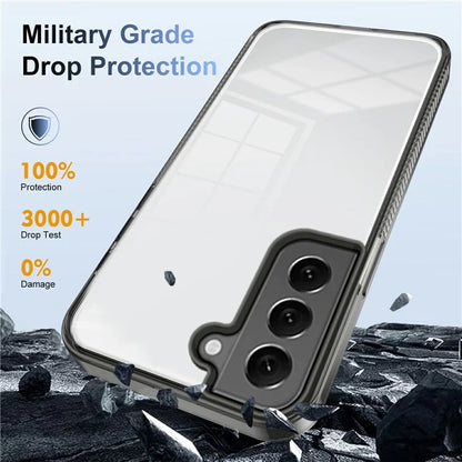 For 	Samsung Galaxy S22+ 5G Clear Phone Case TPU PC Anti-Slip Drop-Proof Back Cover