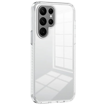 For Samsung Galaxy S22 Ultra 5G Clear Phone Case TPU PC Anti-Slip Drop-Proof Back Cover