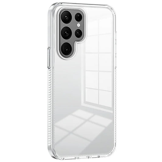 For Samsung Galaxy S22 Ultra 5G Clear Phone Case TPU PC Anti-Slip Drop-Proof Back Cover