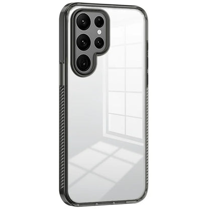 For Samsung Galaxy S22 Ultra 5G Clear Phone Case TPU PC Anti-Slip Drop-Proof Back Cover