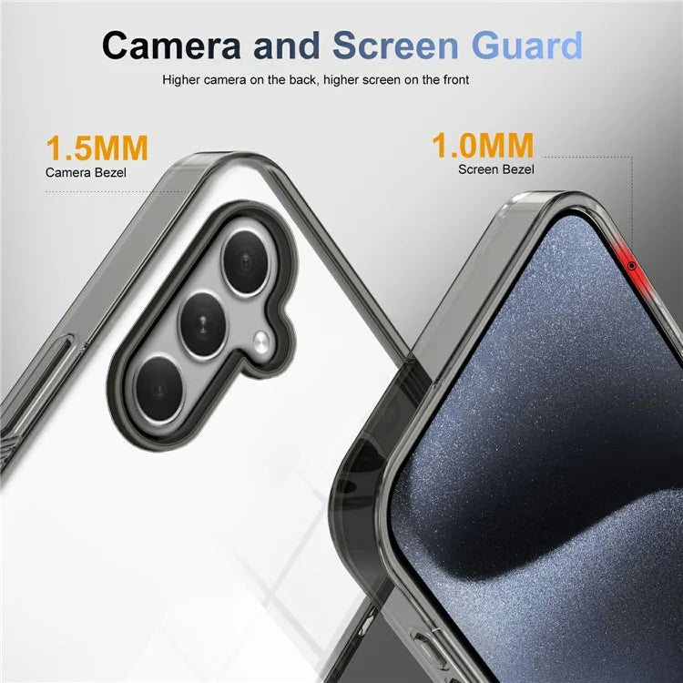 For 	Samsung Galaxy A55 5G Clear Phone Case TPU PC Anti-Slip Drop-Proof Back Cover