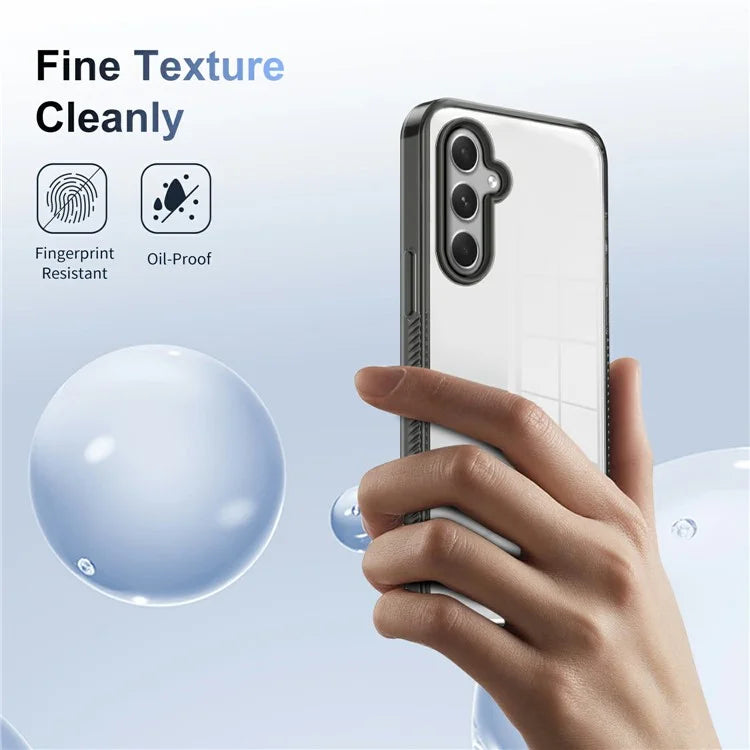 For 	Samsung Galaxy A55 5G Clear Phone Case TPU PC Anti-Slip Drop-Proof Back Cover