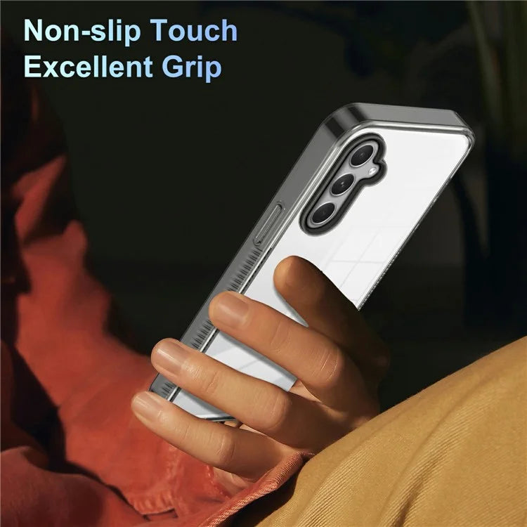 For 	Samsung Galaxy A55 5G Clear Phone Case TPU PC Anti-Slip Drop-Proof Back Cover
