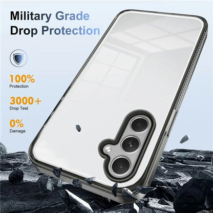 For 	Samsung Galaxy A55 5G Clear Phone Case TPU PC Anti-Slip Drop-Proof Back Cover
