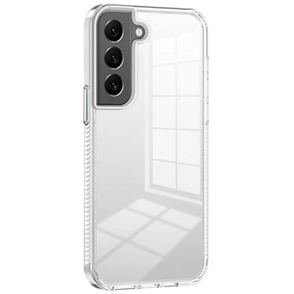 For Samsung Galaxy S22 5G Clear Phone Case TPU PC Anti-Slip Drop-Proof Back Cover