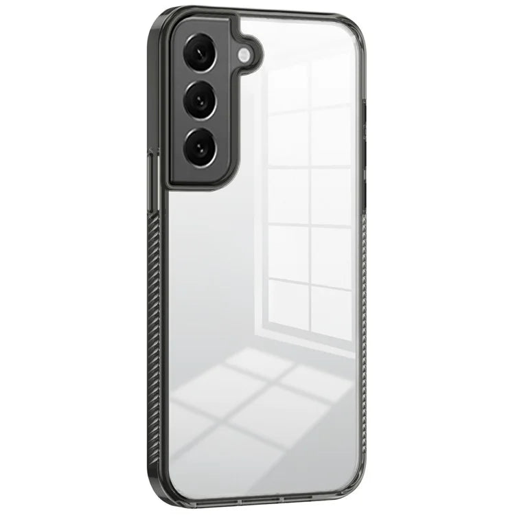 For Samsung Galaxy S22 5G Clear Phone Case TPU PC Anti-Slip Drop-Proof Back Cover