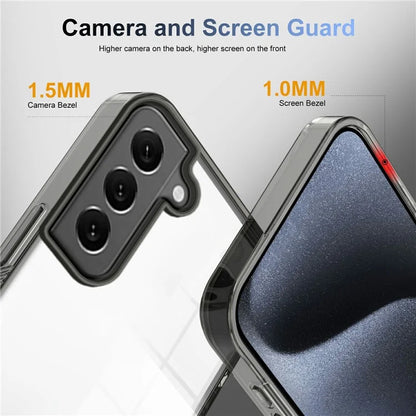 For Samsung Galaxy S22 5G Clear Phone Case TPU PC Anti-Slip Drop-Proof Back Cover