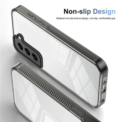 For Samsung Galaxy S22 5G Clear Phone Case TPU PC Anti-Slip Drop-Proof Back Cover