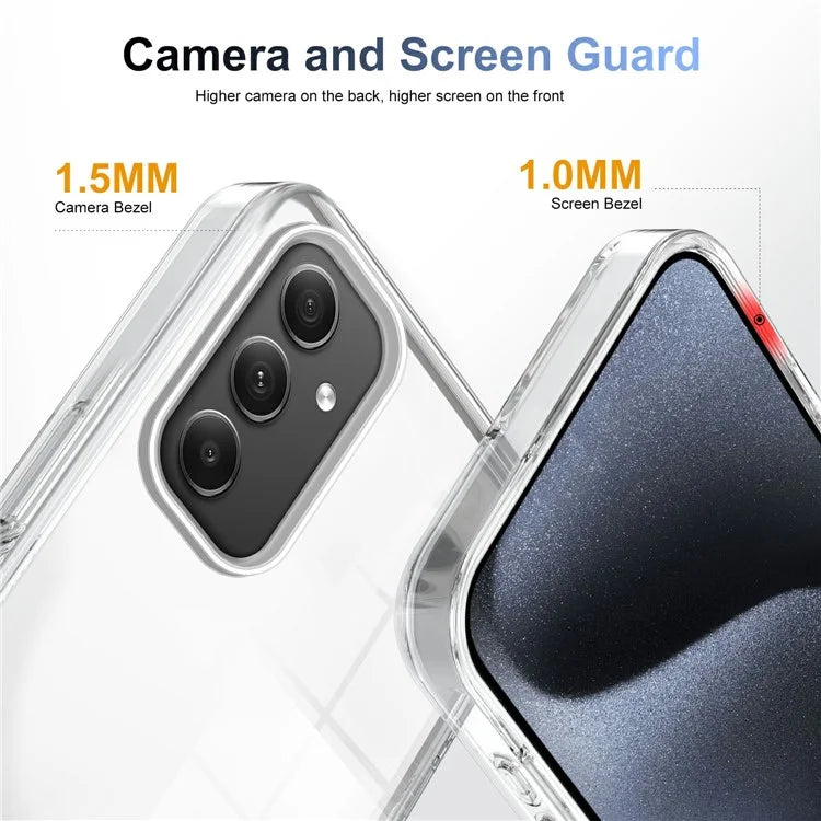 For Samsung Galaxy A35 5G Clear Phone Case TPU PC Anti-Slip Drop-Proof Back Cover