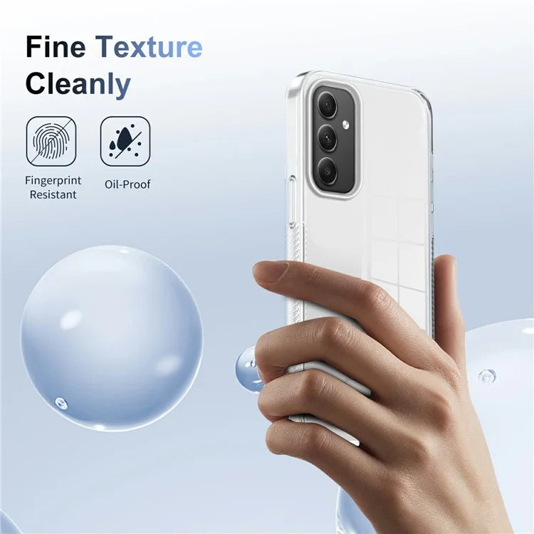 For Samsung Galaxy A35 5G Clear Phone Case TPU PC Anti-Slip Drop-Proof Back Cover