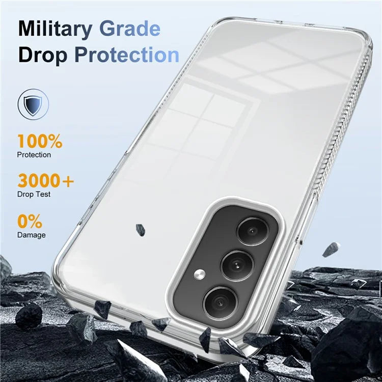 For Samsung Galaxy A35 5G Clear Phone Case TPU PC Anti-Slip Drop-Proof Back Cover