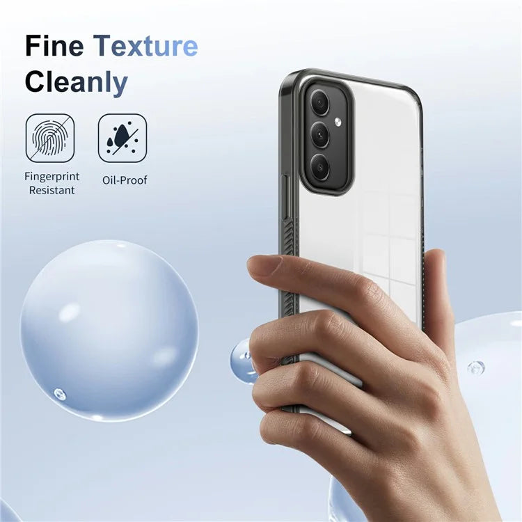 For Samsung Galaxy A35 5G Clear Phone Case TPU PC Anti-Slip Drop-Proof Back Cover