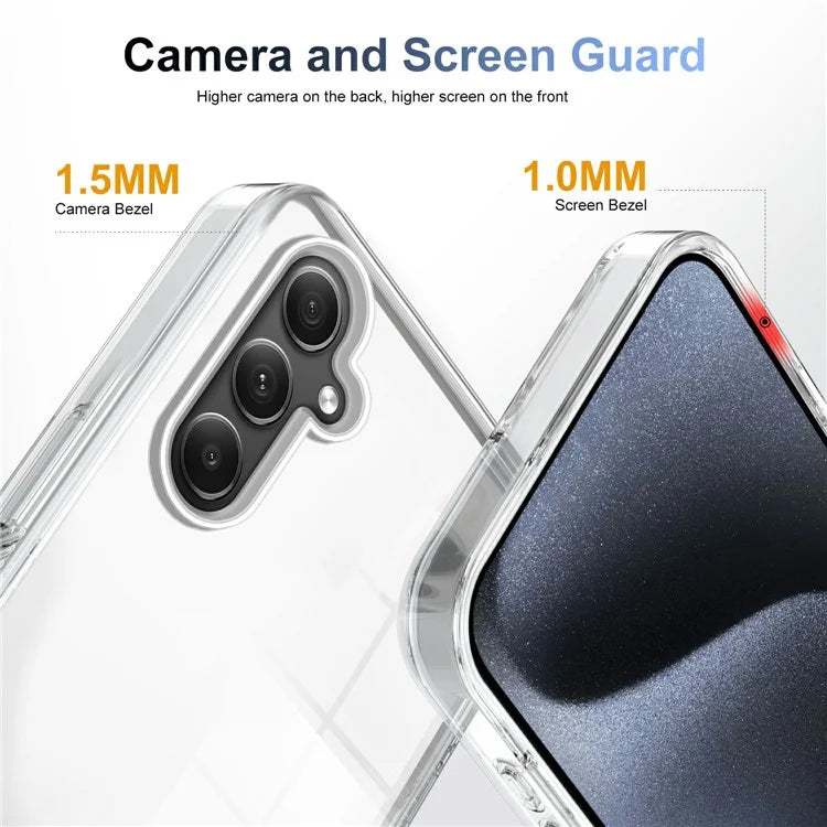 For Samsung Galaxy A34 5G Clear Phone Case TPU PC Anti-Slip Drop-Proof Back Cover