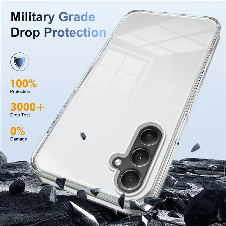 For Samsung Galaxy A34 5G Clear Phone Case TPU PC Anti-Slip Drop-Proof Back Cover