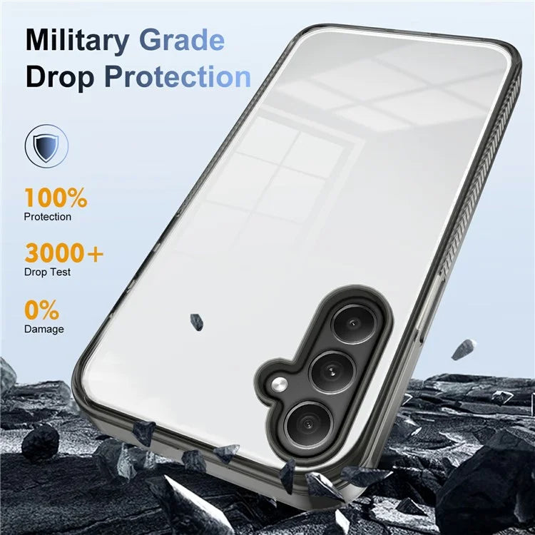 For Samsung Galaxy A34 5G Clear Phone Case TPU PC Anti-Slip Drop-Proof Back Cover