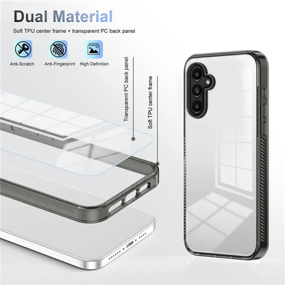 For Samsung Galaxy A14 4G / 5G Clear Phone Case TPU PC Anti-Slip Drop-Proof Back Cover