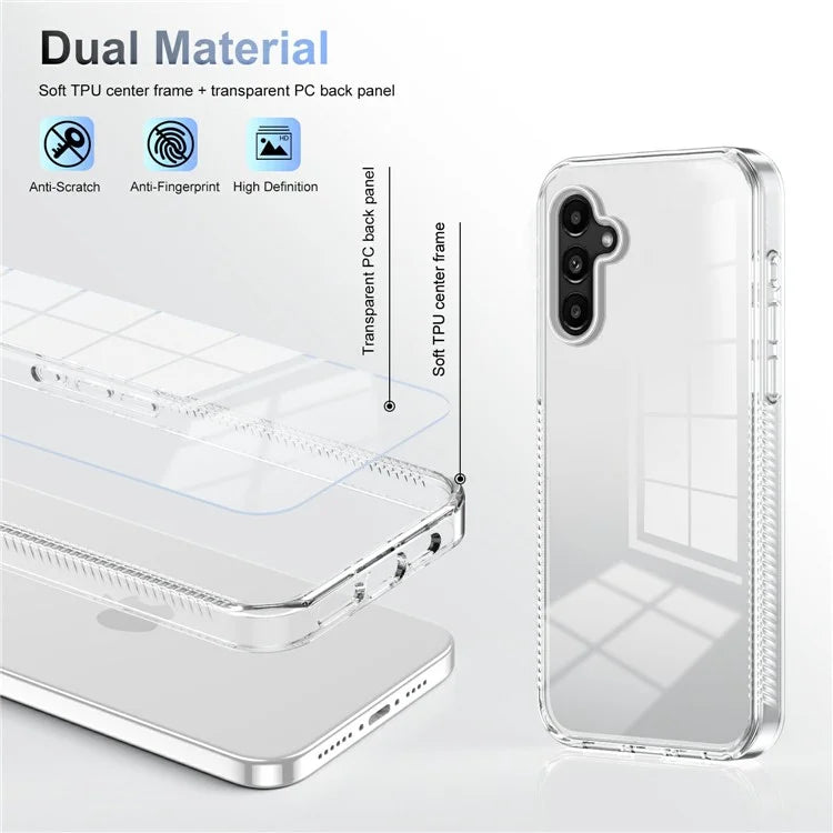Forsamsung Galaxy A15 4G / 5G Clear Phone Case TPU PC Anti-Slip Drop-Proof Back Cover