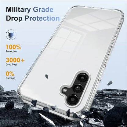 Forsamsung Galaxy A15 4G / 5G Clear Phone Case TPU PC Anti-Slip Drop-Proof Back Cover