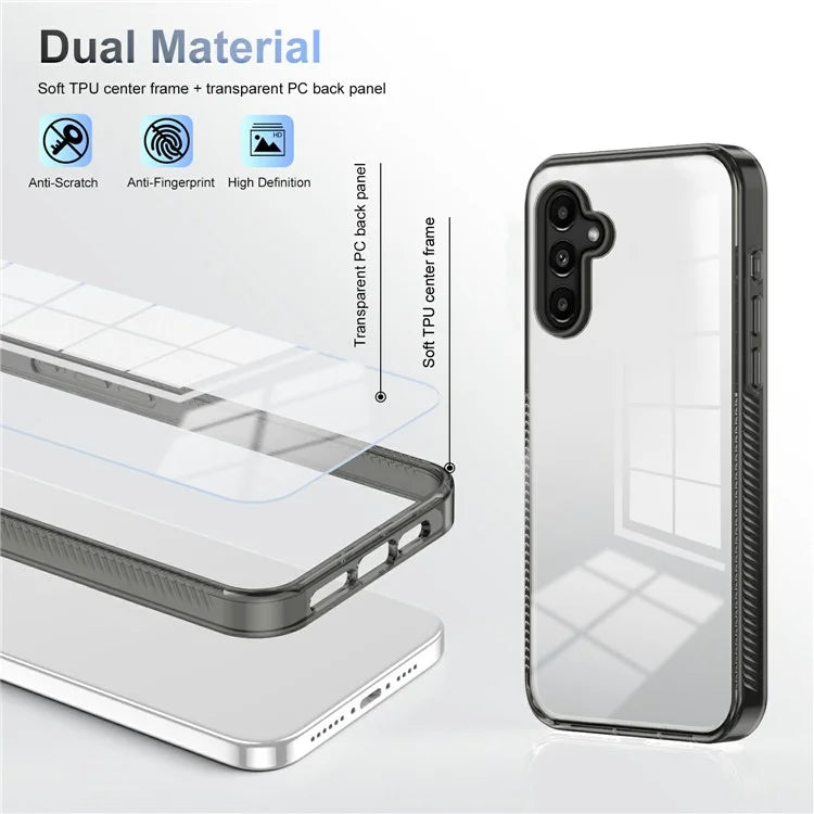 Forsamsung Galaxy A15 4G / 5G Clear Phone Case TPU PC Anti-Slip Drop-Proof Back Cover