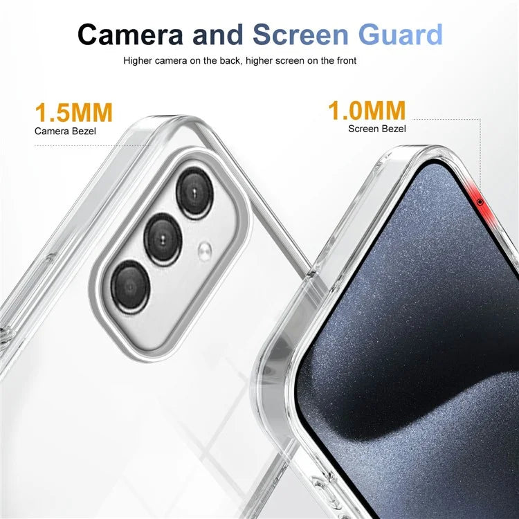 For 	Samsung Galaxy A25 5G (Global) (161.0 x 76.5 x 8.3mm) Clear Phone Case TPU PC Anti-Slip Drop-Proof Back Cover