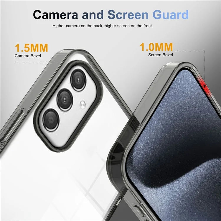 For 	Samsung Galaxy A25 5G (Global) (161.0 x 76.5 x 8.3mm) Clear Phone Case TPU PC Anti-Slip Drop-Proof Back Cover